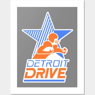 Defunct Detroit Drive Football Posters and Art